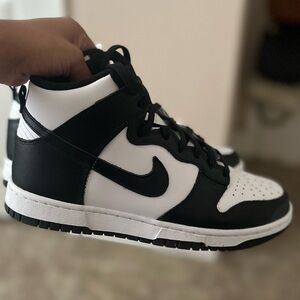 Nike Dunk High| Size W 8 / M 6.5 | White/University Red/Black
